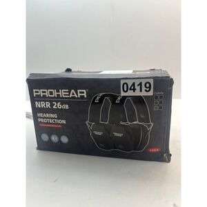 Prohear Hearing Protection Earmuffs OS Black